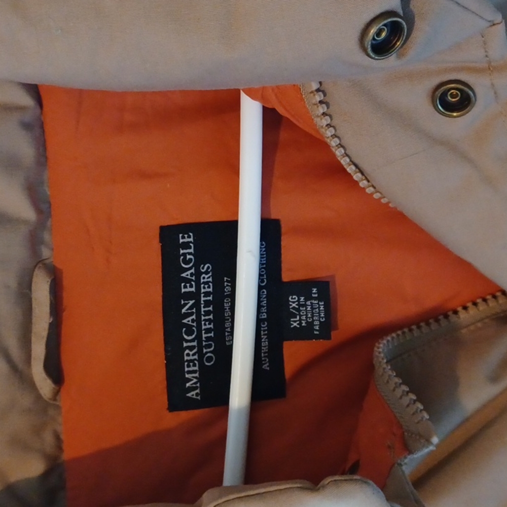 American Eagle Cotton Canvas Down Filled Puffer C… - image 3